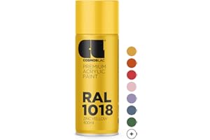 CL COSMOS LAC Bombe peinture mat - bombe peinture noir mat pour bricolage peinture spray acrylique spray couleur spray peinture pour plastique, métal