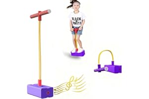 DZOZO Foam Pogo Srick Jumper Stick for Boys Girls Toddlers Bungee Jumper Jump Stick Pogo Stick Garden Toys Games High Elastic Foam Pogo Stick Bouncing Toys