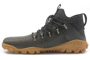 VIVOBAREFOOT Magna Forest ESC, Mens Leather And Wool Hiking Trainers With Barefoot Sole