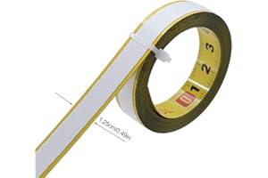 HTYG Cinta Métrica Adhesiva-cinta métrica autoadhesiva de 1 a 5 metros-con cinta adhesiva para uso doméstico de carpintero-pegatina para máquina de coser (2m)