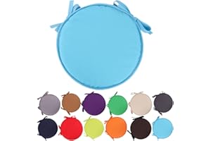 CMEILAU Colorful Indoor/Outdoor Chair Pads Round Seat Cushions Garden Patio Home Cushions - Diameter 30cm/38cm,Patio Furniture Cushion Cover,Round Seat Garden Pads