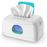 Baby Wipes Warmer, MYPIN Wet Wipe Warmer for Babies, Wet Wipes Dispenser Box with Night Light, Fast & Even Heating, 45°-60° T