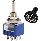 Alkatronik Mts-203 Mini Toggle &Ccedil;ift Anahtar 3a 250v On/Off/On 6 Pin 3 Pozisyon