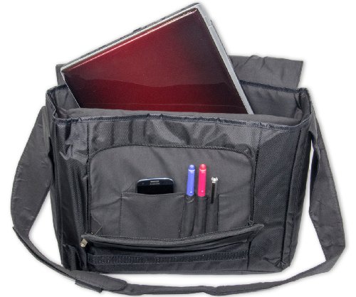 Luxburg Messenger Bag Umhängetasche Laptoptasche Notebooktasche mit Tragegurt Tasche für Laptop / Notebook Computer 15,6 Zoll - 2