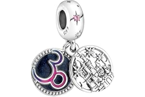 BEEUVIP Charmes Animaux personnages vie pour Bracelets - Charms de Perles ajourées en Argent Sterling 925, charmes de Coeur d'amour pour Bracelets et Colliers pour Femmes Filles