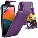 Produktbild Fone-Case LG Google Nexus 5 PREMIUM PU CREDIT CARD SLOT Lila Ledertasche + Purple Retractable Touchscreen Stylus Pen + LCD-Display Schutzfolie