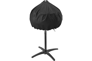 Flymer Parrilla redonda para barbacoa George Foreman Grill 22460, cubierta de parrilla George Foreman 420D con cordón de asa