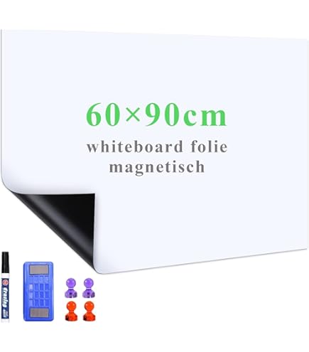 Whiteboard voor wandmontage - Magnetisch - 60x90 cm