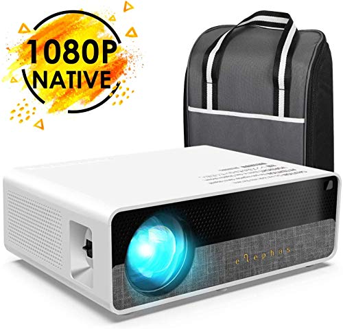 Videoprojecteur, ELEPHAS Projecteur Full HD Native 1080P Vidéoprojecteur Portable Retroprojecteur 6500 Lumens Rétroprojecteur Home Cinéma