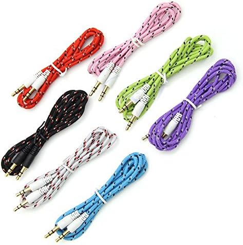 NoveltyThunder® - Red 1M Replacement Strong Fabric Braided 3.5mm Car Aux Audio Cable 1M Extra Long For Beats Solo Beats Studio Beats Pro Beats HD by Dr Dre Mp3 Mp4 Players Sony Creative Samsung, All Laptop Pc And ard 3.5Mm Jack Plug Bose Quiet Comfort 3 QC3 New 3.5mm to 3.5mm Jack iPod, iPhone 3G or mp3 player to your car or home stereo (Red)