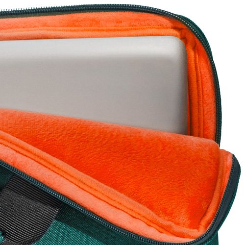 PEDEA Notebooktasche „Fashion“ für 17,3 Zoll (43,9 cm) mit Zubehörfach und Schultergurt, grün - 4