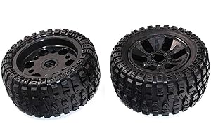 JIAFANRC 9200 Vacuum Tire L/R 2pcs PX9200-29A for 1:10 1:12 PX9200 9201E 9203E 9205E 9206E 9200E Trucks 200E 210E Brushless RC Cars