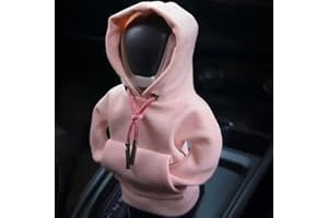 EHOTER Hoodie Car Gear Shift Cover Funny Hoodie Shifter Knob Cover Universal Auto Gear Shift Knob Cover Cute Auto Knob Gear Stick Protector for Men and Women (Pink New)