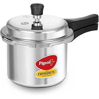Pigeon by Stovekraft Favourite Outer Lid Non Induction Aluminium Pressure Cooker, 3 Litres