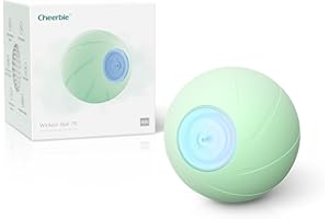 Cheerble Jouet Chien Interactif, Balle Rebondissante Chien avec 3 Modes d'Interaction, avec Lumières LED, Rechargeable par DC (Vert)