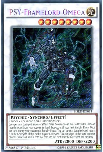 HSRD-EN035 1st Ed PSY-Framelord Omega Secret Rare Card High-Speed Riders Yu-Gi-Oh Single Card