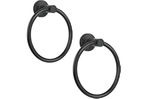 Grehge el Ring Handduksstång för badrum väggmonterad badrum handduksstång enkel rund handduksstång SUS 304 rostfritt stål (borstad guld handduksring)
