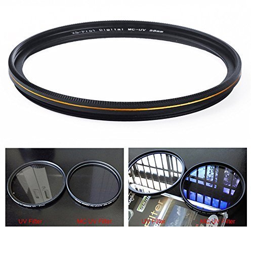 Filtre UV MC 52mm Filtre ultra fin protection ultraviolets rev  tement 16 couches pour objectif DSLR Canon Nikon Sony