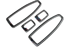 GFDSGRE Car Interior Mouldings Car Door Window Switch Frame Cover Trim Carbon Fiber Molding Sticker Kit Fit Use For BMW F20 F30 F34 F36 F48 1 3 4 Series Accessories Interior Mouldings