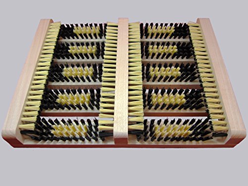 Schuhputzer / Schuhabstreifer LOGAN (36x27x5), Buche, PVC-Borste