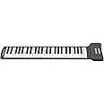 Morelian 49 Keys Roll Up Piano with Built-in Speaker 16 Tones 6 Demos Supports Recording Sustain Headphone Jack Silent Hand Roll Piano Flexible Silicone Electronic Keyboard