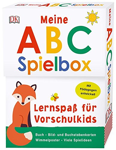 Lernspaß für Vorschulkids. Meine ABC-Spielbox: Buch, Spielkarten und Wimmelposter. Mit Pädagogen entwickelt
