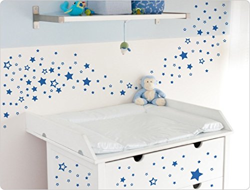 I-love-Wandtattoo 10242 Wandtattoo "Sterne" Kinderzimmer Wandaufkleber Wandsticker