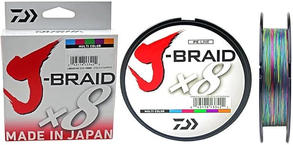 Daiwa J-Braid 8 Braid 300 m multi colour - Filo da pesca intrecciato - 1