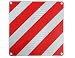 Produktbild 500x500mm Warntafel für Überlänge Italien aus Aluminium