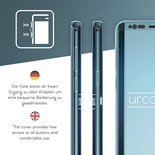 Urcover   Funda Samsung Galaxy S8 Plus Carcasa Protectora 360 Grados TPU Azul   Funda Samsung Galaxy S8 Plus M  vil Smartphone