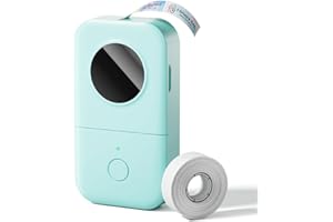 Phomemo D30 Etikettendrucker, Mini Bluetooth Etikettiergerät Tragbarer beschriftungsgerät Selbstklebend Labeldrucker, Handgerät Kabelloser Label Printer Für Zuhause, Büro, Schule