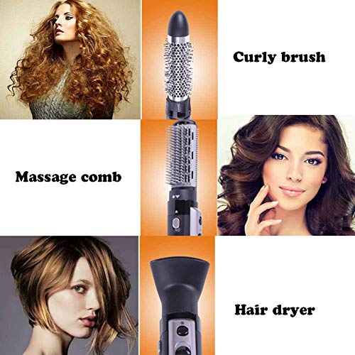Curling Brush Set Hot Air Brush Multi Function Electric Hair Blow Dryer Brush Straightener   Curler Brush  Ceramic Tourmaline Anti-scald Salon-Style Curling Iron Tools