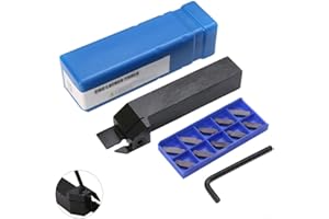 ZYWUOY Soporte para herramientas de torneado CNC MGEHR2525-3 de 25 mm + 10 insertos MGMN300-M