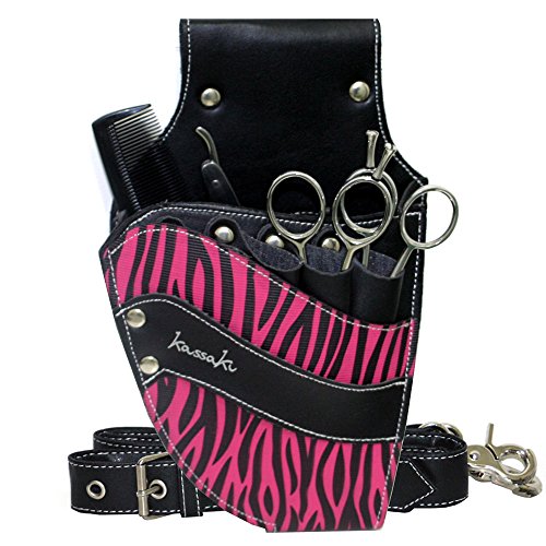 Scissor Belt Holster Zebra Pouch Bag Kassaki in Pink Zebra