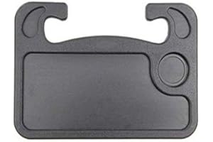 Beikalone Steering Wheel Food Tray, Portable Car Laptop Desk Multi Work Table, 16.5 x 11 inch (Black)