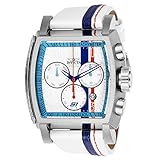 Invicta S1 Rally Herren-Armbanduhr Armband Leder Weiß Schweizer Quarz 26394