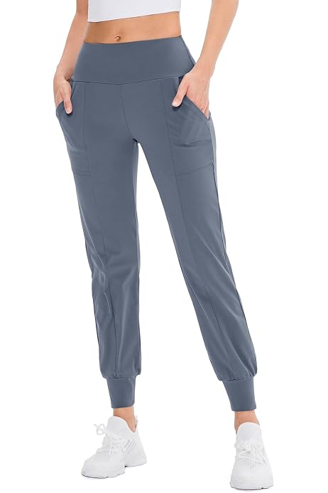 Pantalon Jogging Femme Large SHEKINI - Taille Haute, élastique, Confortable Pour Yoga, Sport, Décontracté