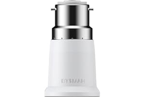 BYSMAH B22 to E27 Adapter, Bayonet to Screw Bulb Adaptor Fitting for Ceiling Fan Light Bulb,BC to ES Lamp Base Socket Converter for LED and Incandescent and CFL Bulbs