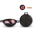 The Indus Valley Super Smooth Cast Iron Cookware Set + Free Iron Tadka Pan | Kadai (25 cm) + Tawa (30 cm) | Pack of 3 | Naturally Nonstick, Pre-Seasoned, 100% Pure & Toxin-Free, No Chemical Coating