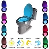 Is Bulbs Included: Yes RECDSW Luz Nocturna Automatic Change Colors LED Light Night  Intelligent Body Motion Sensor Portable Seat Toilet Lamp For Emergency Bathroom/WC