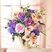 Produktbild GKA Blumengesteck mit Topf Orchideen Rosen Trauben künstliche Blumen in Vase auch für Grab Grabschmuck Urnengrab Orchidee