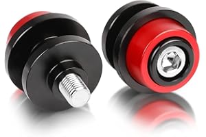 YIEBA M8 Curseurs de Bras Oscillant de Moto, Curseurs de Bobine de Bras Oscillant de Support Arrière pour Z900 2017 ZX10R / ZX6R 2013-2021, Z800 2013-2017 (Rouge)