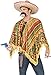 Produktbild Smiffys, Herren Poncho Sofort Kit, Poncho und Schnurrbart, One Size, 43904