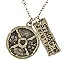 Produktbild LUX Zubehör Burnish Gold Ton Strong is beautiful Fitness Charm Halskette