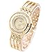 Produktbild Hunpta Mode Armband Armbanduhr Runde Zifferblatt Armband Tabelle Damenuhren (Gold)