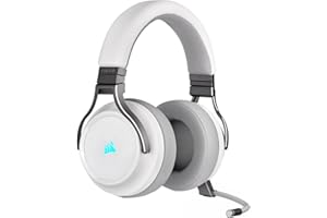 Corsair VIRTUOSO RGB WIRELESS, High-Fidelity Gaming Headset, Biały
