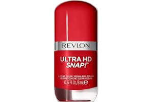 Revlon Ultra HD Snap! Esmalte de uñas de secado rápido. Alta cobertura en una sola pasada. Fórmula Vegana (Tono #030 Cherry On Top) - 8ml
