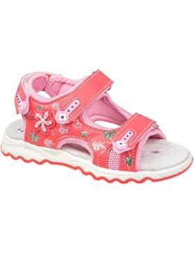 GIBRA® Sandalen für Kinder, mit Lederfußbett, lachs, Gr. 26-31