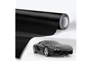 Lypumso Carbon Fibre Vinyl Wrap, Self Adhesive Film, Waterproof Wrap Roll Without Bubble, Adapted to The Appearance and The Interior of Motorcycles, Computers, Cars (Matt Black, 30cm x 300cm)