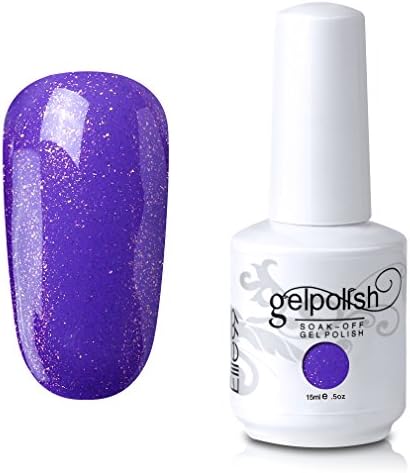 Elite99 Gelpolish 15ML Varnish UV LED Soak Off Gel Nail Polish Manicure Deco Glitter Mediumorchid(237)